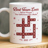 Custom Scrabble Mug - Personalized Christmas Birthday Gifts For Coworker, Work Bestie - The Dream Team, Always