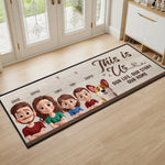 Custom Name Family Home Decor - Personalized Runner Rug