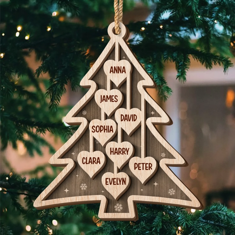 Custom Double Layer Wooden Ornament - Personalized Christmas Birthday Gifts For Mom, Dad, Brother, Sister, Kids - The Best Is Yet To Come