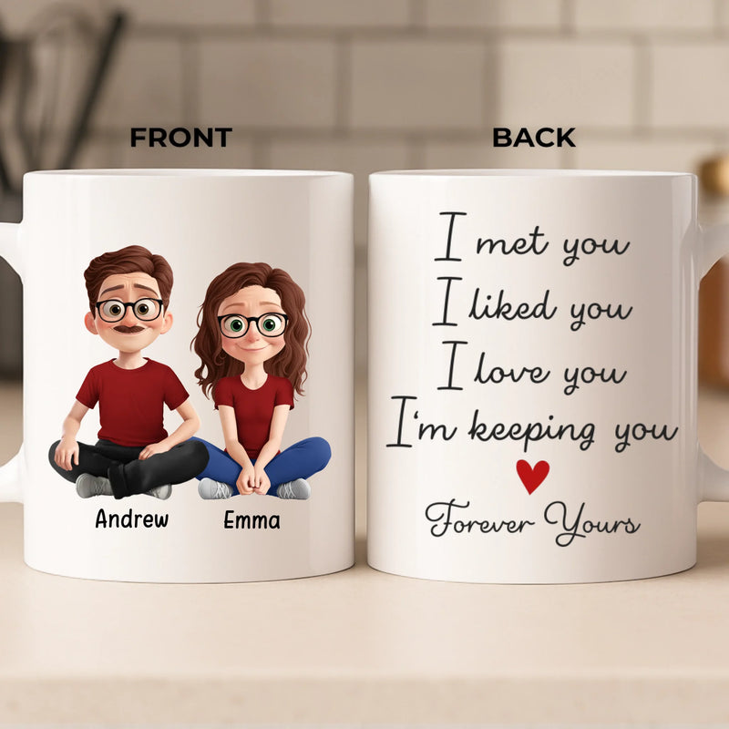 Custom Mug - Personalized Anniversary Christmas Wedding Gifts For Husband And Wife, Him And Her - Our Love, One Sip At A Time