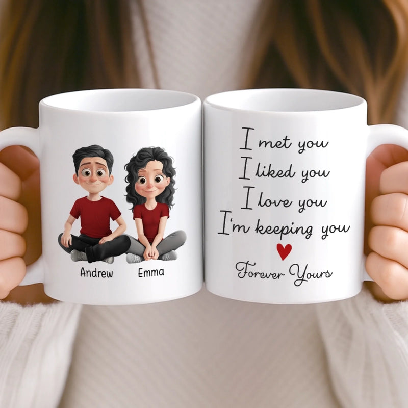 Custom Mug - Personalized Anniversary Christmas Wedding Gifts For Husband And Wife, Him And Her - Our Love, One Sip At A Time