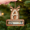 Custom Wooden Money Holder Ornament - Personalized Christmas Birthday Gifts For Mom, Dad, Brother, Sister, Kids - Shine Bright With Your Own Strength