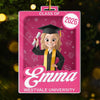 Custom Toy Box Acrylic Ornament - Personalized Christmas Graduation Gifts For Her - Cheers To New Chapters