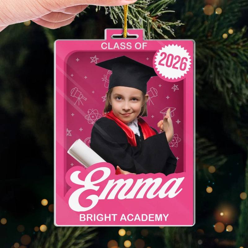 Custom Photo Toy Box Acrylic Ornament - Personalized Christmas Graduation Gifts For Him, Her - From Here You Rise
