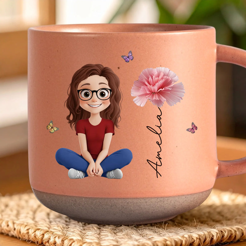 Custom Printed Pottery Mug - Personalized Birthday Gifts For Women, Besties, Sisters, BFF, Family, Yourself - Loved Beyond Measure