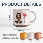 Custom Printed Pottery Mug - Personalized Birthday Gifts For Women, Besties, Sisters, BFF, Family, Yourself - Loved Beyond Measure
