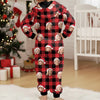 Custom Photo Onesie Pajamas - Personalized Christmas Birthday Gifts For Family, Dog Cat Lovers - Wrap Yourself In Pure Holiday Chaos