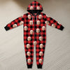 Custom Photo Onesie Pajamas - Personalized Christmas Birthday Gifts For Family, Dog Cat Lovers - Wrap Yourself In Pure Holiday Chaos
