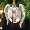 Custom Photo Acrylic Ornament - Personalized Pet Christmas Memorial Sympathy Gifts For Dogs, Cats - My Angel With Fur
