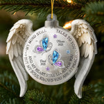 Custom Acrylic Ornament - Personalized Christmas Memorial Sympathy Gifts For Loss Of Mom, Dad - Holding You In Gentle Memory