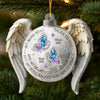 Custom Acrylic Ornament - Personalized Christmas Memorial Sympathy Gifts For Loss Of Mom, Dad - Holding You In Gentle Memory