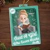 Custom Toy Box Acrylic Ornament - Personalized Bookish Gifts For Book Lovers, Bookworms, Readers  - Living In Many Stories