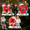 Custom Photo Wood Ornament - Personalized Christmas Birthday Gifts For Mom, Dad, Brother, Sister, Kids - Together We Make Our Story