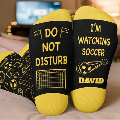 Custom Soccer Crew Socks - Personalized Christmas Birthday Soccer Gifts For Soccer Lovers, Sports Fans, Sports Lovers - Chasing Goals Every Day