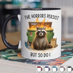 Custom Name Funny Raccoon Dumpster Fire Gifts - Personalized Accent Mugs