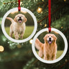 Custom Photo Lenticular Crystal Ornament - Personalized Christmas Birthday Gifts For Dog Cat Lovers, Dog Dad And Mom, Cat Owners - Furry & Festive
