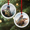 Custom Photo Lenticular Crystal Ornament - Personalized Christmas Birthday Fishing Gifts For Fisherman - Casting Joy Into Cold Waters