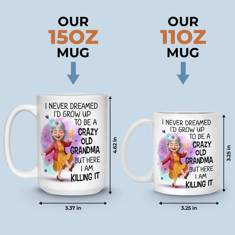 Custom Mug - Personalized Birthday Gifts For Mom, Grandma - Growing Into Someone Truly Amazing