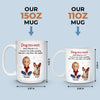 Custom Mug - Personalized Christmas Birthday Gifts For Dog Cat Lovers, Dog Dad And Mom, Cat Owners - You Make My Days Softer