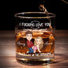 Custom Whiskey Glass - Personalized Anniversary Christmas Wedding Gifts For Husband And Wife, Him And Her - For Lovers Who Laugh, Flirt And Pour Again
