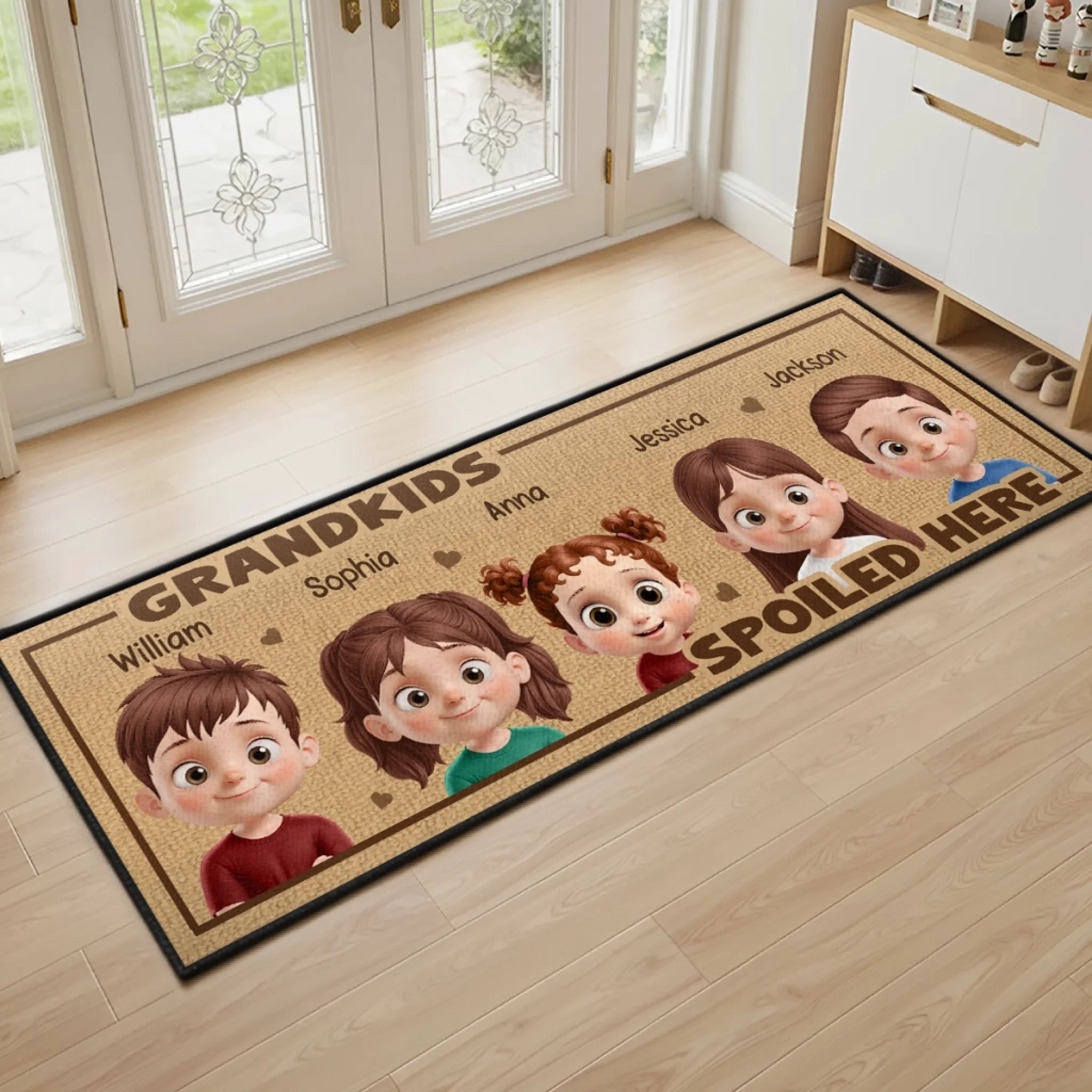 Custom Runner Rug - Personalized Birthday Gifts For Grandpa, Grandma ...