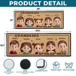 Custom Runner Rug - Personalized Birthday Gifts For Grandpa, Grandma - Small Feet, Big Love, Happy home