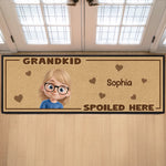 Custom Runner Rug - Personalized Birthday Gifts For Grandpa, Grandma - Small Feet, Big Love, Happy home