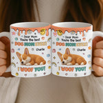 Custom Mug - Personalized Birthday Gifts For Dog Lovers, Dog Dad And Mom - Love You More Than Treats
