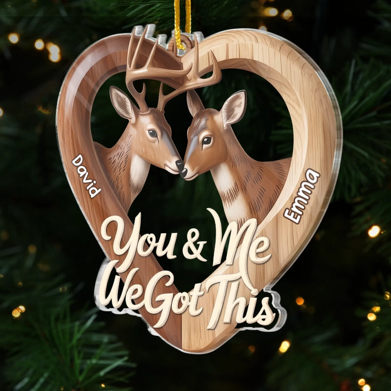 Custom Acrylic Ornament - Personalized Anniversary Christmas Wedding Gifts For Husband And Wife, Him And Her - You’re My Favorite Catch