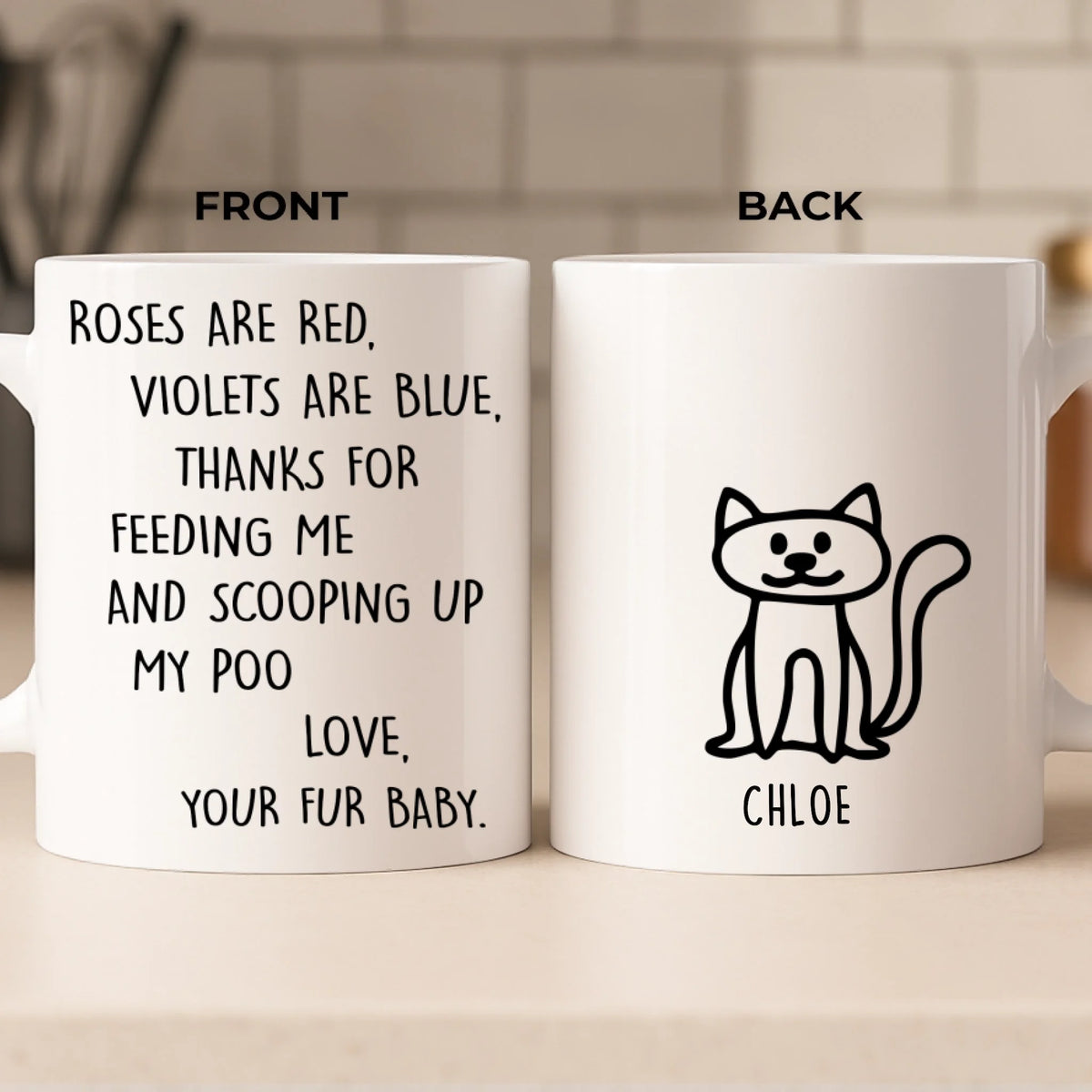 Custom Mug - Personalized Christmas Birthday Gifts For Cat Lovers, Cat Mom And Dad - Daily Dose Of Purr Therapy
