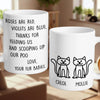 Custom Mug - Personalized Christmas Birthday Gifts For Cat Lovers, Cat Mom And Dad - Daily Dose Of Purr Therapy