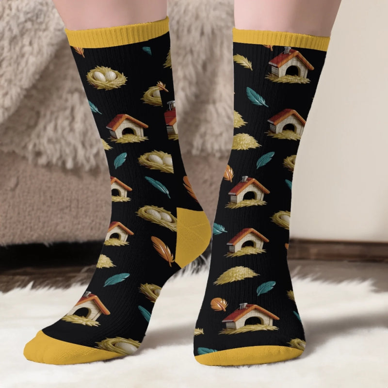 Custom Crew Socks - Personalized Funny Gifts For Best Friends, Family, Coworker, Work Bestie - Stepping Into My Silly Era