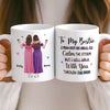 Custom Mug - Personalized Best Friend Birthday Gifts For Women, Besties, Sisters, BFF - Besties Make Life Shine Bright