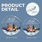 Custom Name Christmas Gifts for Girls - Personalized Glass Ornament