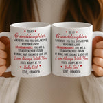 Grandma to Granddaughter Encouragement Gifts - Mugs