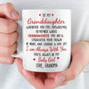 Custom Mug - Personalized Birthday Gifts For Grandma, Granddaughter - Your Strength Lights My Way