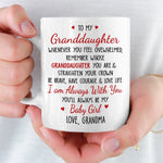 Grandma to Granddaughter Encouragement Gifts - Mugs