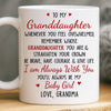 Custom Mug - Personalized Birthday Gifts For Grandma, Granddaughter - Your Strength Lights My Way