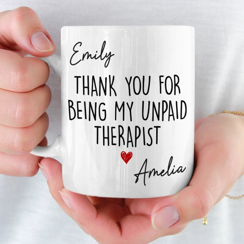 Custom Mug - Personalized Best Friend Birthday Gifts For Women, Besties, Sisters, BFF - Bonded By Pure Chaos