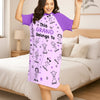 Custom Women's Sleep Tee - Personalized Birthday Gifts For Mom, Grandma - Little Moments Big Grandma Love