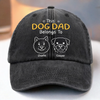 Custom Vintage Washed Denim Baseball Cap - Personalized Christmas Birthday Gifts For Dog Cat Lovers, Dog Dad And Mom, Cat Owners - Proud Father Of Fur Legends