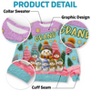 Custom Snowman Unisex Ugly Sweatshirt - Personalized Christmas Birthday Gifts For Mom, Grandma - Grandma And Kids Growing Joy