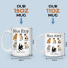 Custom Mug - Personalized Christmas Birthday Gifts For Wife, Coworkers, Friends - Purrfection Comes In Many Forms