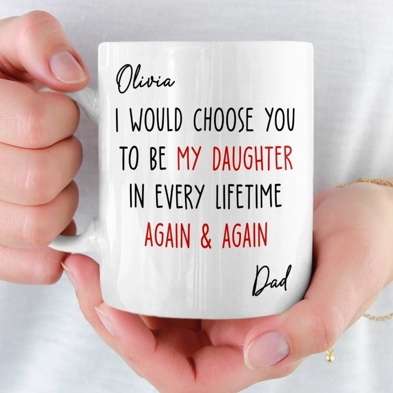 Custom Mug - Personalized Birthday Gifts For Mom, Dad, Son, Daughter - My Sunshine Every Day