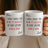 Custom Mug - Personalized Birthday Gifts For Mom, Dad, Son, Daughter - My Sunshine Every Day