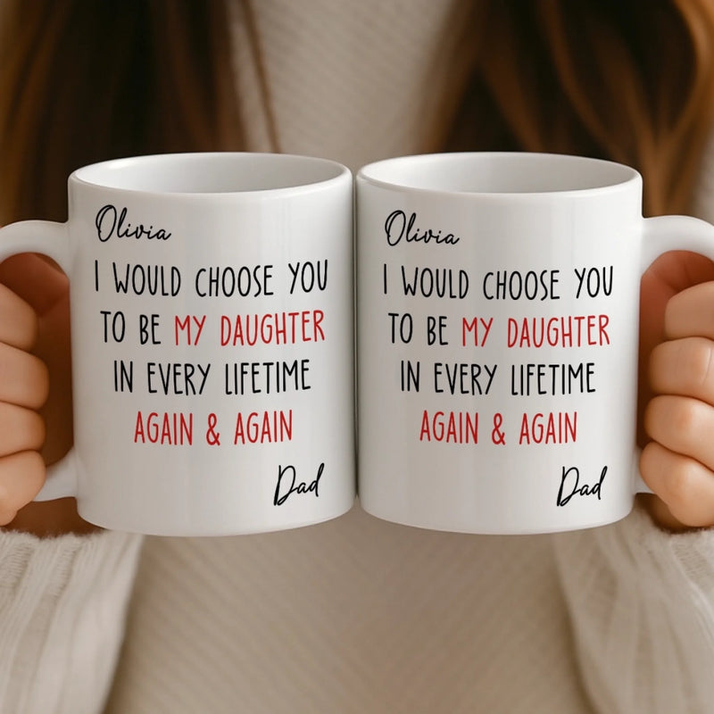 Custom Mug - Personalized Birthday Gifts For Mom, Dad, Son, Daughter - My Sunshine Every Day