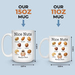 Custom Mug - Personalized Christmas Birthday Gifts For Husband, Coworkers, Friends - A Classy Nut Collection