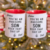 Custom Accent Mug - Personalized Birthday Gifts For Mom, Dad, Daughter, Son - Powered By Your Endless Energy