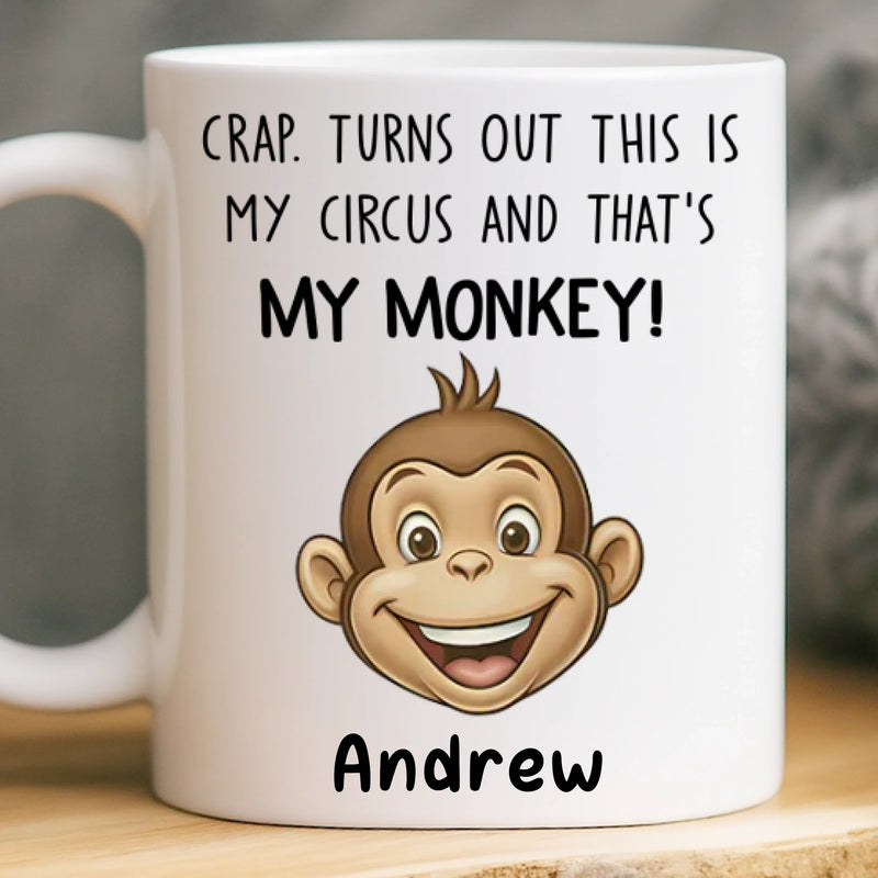 Custom Mug - Personalized Funny Gifts For Coworker, Work Bestie - That Is My Monkey