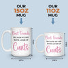 Custom Mug - Personalized Best Friend Birthday Gifts For Women, Besties, Sisters, BFF - Life Upgraded With My Besties